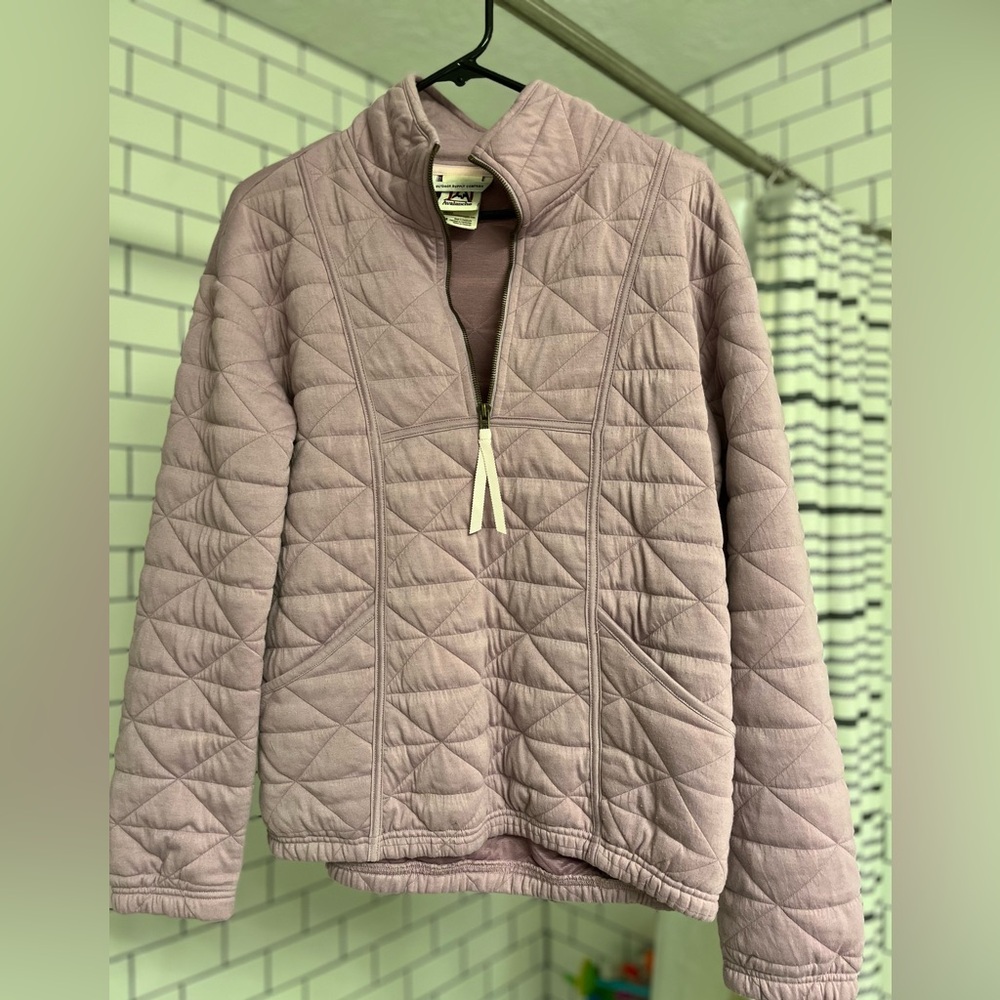 Women’s light purple avalanche quilted pullover